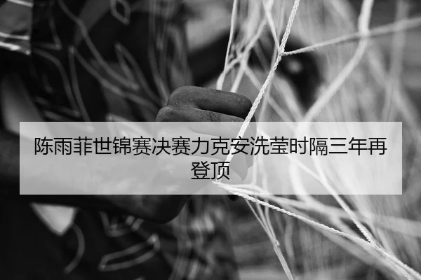 陈雨菲世锦赛决赛力克安洗莹时隔三年再登顶